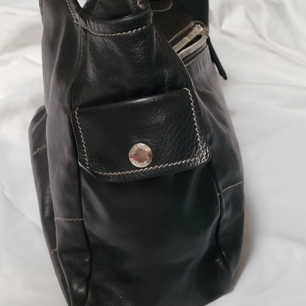 PRADA Vitello Daino Black Leather Shoulder Bag - Picture 5 of 12